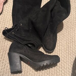 Black Women's Heeled Boots